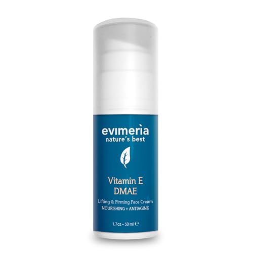 Evimerìa Vitamina E + DMAE crema fuerte antiarrugas y antiedad con efecto shock para rostro y...