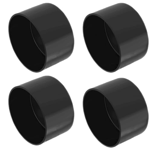 Image of 4Pcs Rubber End Caps ID 100mm (4 inch) Black Flexible Protective Caps Soft Elastic Dustproof Cover for Rod Tube Screw Bolt