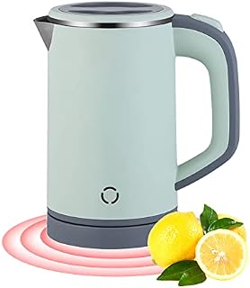0.8L Small Electric Kettle Cordless, 600W Fast Boil Stainless Steel Portable Travel Kettle for Boiling Water Double-wall Tea Kettle, Auto-off Dry Protection