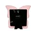 Laura Ashley 4x4 Pink Resin Butterfly Picture Frame with Dotted Edges, Photo Frame with Black Fabric Easel, Made for Tabletop & Wall-Hanging Display (4x4, Pink)