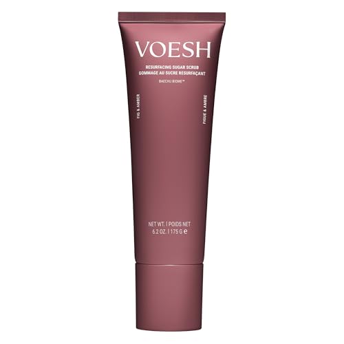 VOESH Resurfacing Sugar Scrub - Exfoliating Sugar Body Scrub K-Beauty Korean Skincare for the Body (Fig & Amber)
