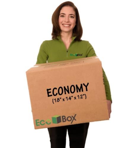 EcoBox Medium Moving Boxes Economy Size 18
