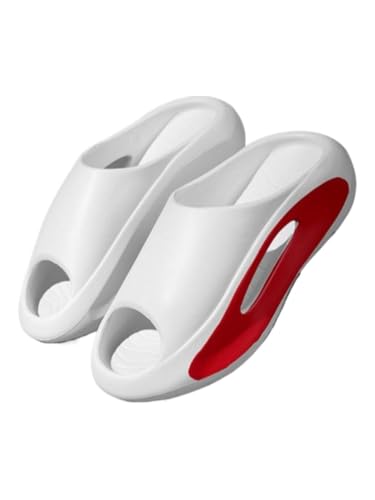 Men's Summer Colorblock Hollow Out Design Slippers Casual Outdoor Beach Walking Slides for Daily & Back To School House Shoes Indoor Outdoor Footwear Slip on Shower Sandals No Slip Chunky Soft Sole