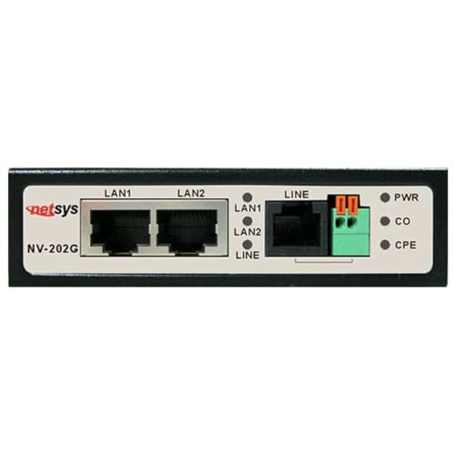 Image of GigaPort VDSL2 Ethernet Extender Kit (2 Units Included) - Extend LAN up to 3km / 1.8 mi Over 2-Wire Copper | Ethernet Over Phone Line or Cat5 /6 (NV-202GEKIT)