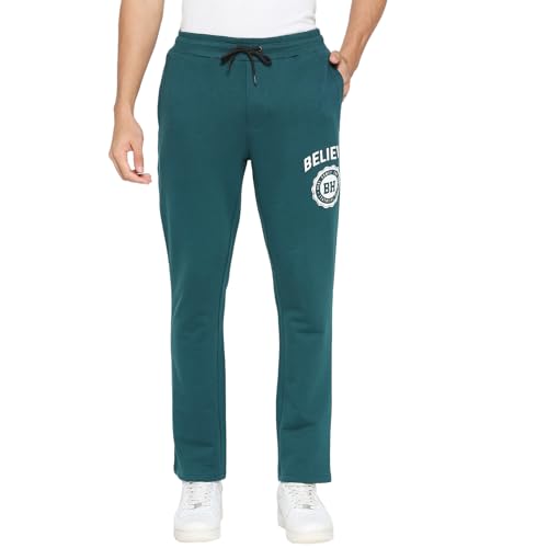 Image of Being Human Grey Regular Fit Track Pants for Men Clothing