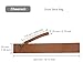Cheerock Drum Stick Bag, PU Leather Drumstick Case Holder, 1Pair Storage for Drumsticks & Mallets (Brown)