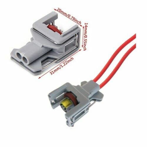 MDKAUTOPART 2-Pin Diesel Injector Electrical Connector Kit - Replaces 65214587