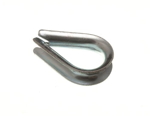 2 x Wire Rope THIMBLES Cable Grip U Clamps M10 BZP Weather Proof Steel