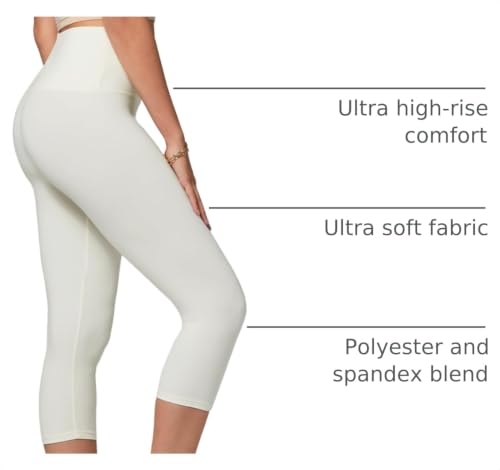Image of Conceited High Waisted Ultra Soft Leggings for Women - Full Length, Capri Length and Biker Shorts - Available in Plus Size