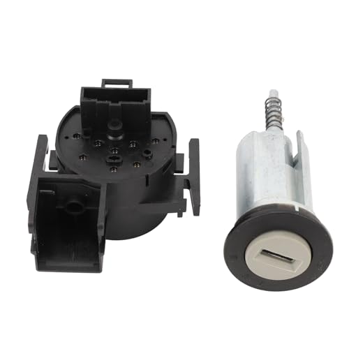 Alomejor Kit de Cylindre de Commutateur d'allumage Cylindre de Serrure d'allumage en Métal ABS avec Clés OEM 0913965S1 ​​0913965 pour B C F G Installation Rapide Fonctionnement Stable