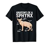 Photo Gallery divertente anatomia di un gatto sfinge maglietta Photo Gallery divertente anatomia di un gatto sfinge maglietta