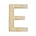 BestPysanky Unfinished Unpainted Wooden Letter E (6 Inches)