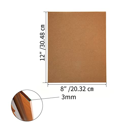 Image of 6 Pieces 8 inch x 12 inchPlexiglass Sheet, 1 /8 inchThick (3mm) Clear Acrylic Sheet, for Sign,Craft, Photo Frame, DIY Display Projects