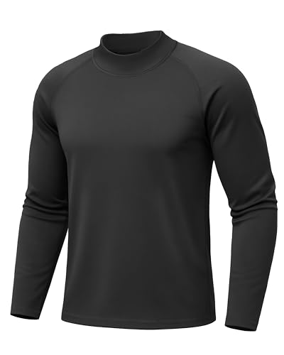 Men's Thermal Long Sleeve Mock Neck Undershirt