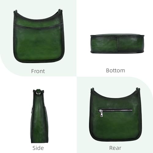Bolso Iswee Crossbody para mujer en cuero genuino miniatura 4