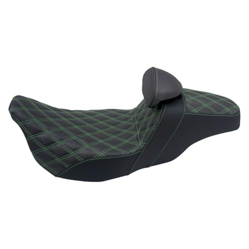 Asiento doble para evitar dolor lumbar en Touring con respaldo conductor y costuras celosía