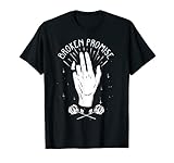Broken Pinky Promise Roses - Sad Aesthetic Edgy Streetwear T-Shirt