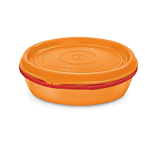 Image of MILTON Microwow Stainless Steel Lunch Container, 200 ml, Orange
