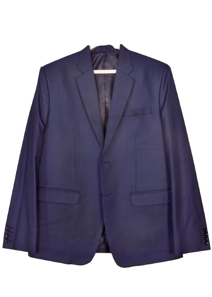 Men's Formal/Party Slim Fit Single Breasted Blazer | Perfect for Weddings, Festivities, and Elegant Events Blue-picture-54