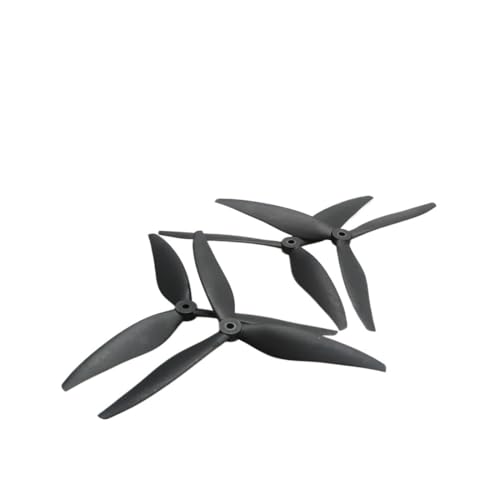 Hélices 8040 3 lames 8 pouces avec arbre 5mm pour drones RC FPV en nylon fibre
