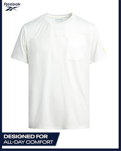 Reebok Boys Athletic Shorts Set - 2 Piece Summer Clothes Outfit with Pocket Tee and Boys Running Shorts for Active Kids