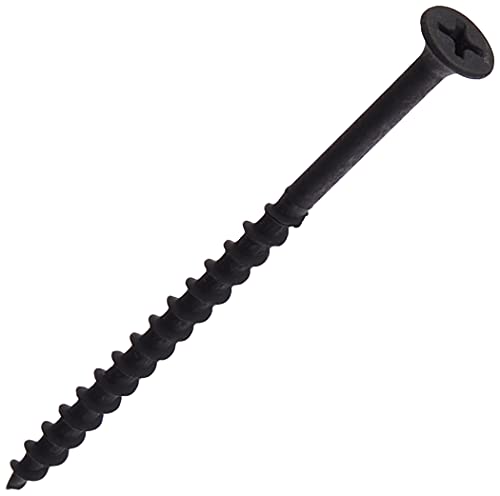 Merriway BH02578 - Tornillos Twinthread Bugle Headed Drywall 4,2 X 75 Mm, Negro (Paquete De 24)
