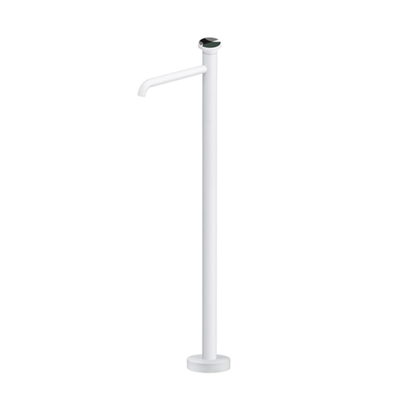 WOTZOV Floorstanding Bath Tap Hot And Cold Freestanding Bathtub Faucet Brass, Green，White