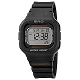 MAG(マグ) 腕時計 デジタル ソーラー デュアルパワー 防水 ウレタンベルト 少し小さめ 子供でも使用可能 MW-551A BK ブラック