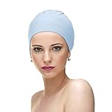 Talla Standard (54-56cm) Carebell Headwear Gorro para Dormir Oncológico - Natalia (Azul Cielo)