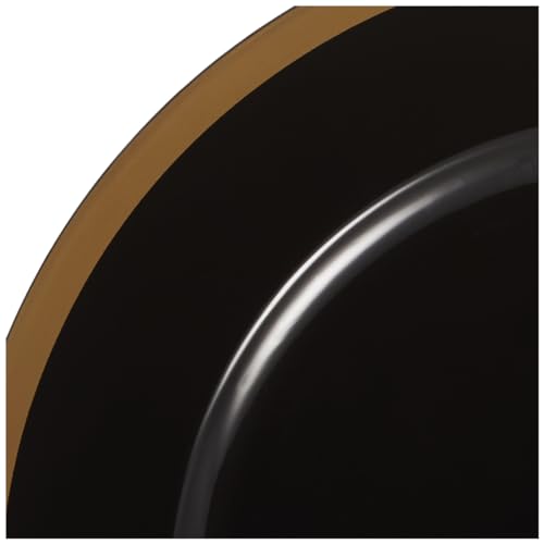 Platos cargadores negro y dorado 13 pulg, set de 8 miniatura 4