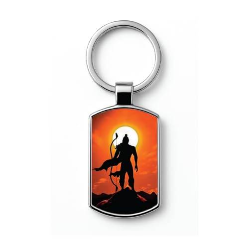 Image of Stylish Metal Keychains with Permanent Glossy Print - Inspirational Quotes & Spiritual Designs - Perfect Key chains for loved ones, Personal Use, Gifts & Return Gifts