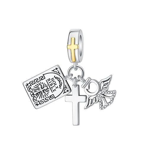 Image of LUXILLA Love You Best Friend Grandma Wife Heart Charm 925 Sterling Silver Charms Fit for Bracelets Necklace Jewelry Gift for Women