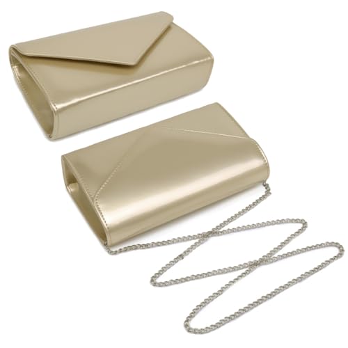 Image of Dasein Women's Vegan Leather Evening Bag Clutch Purse Formal Handbag