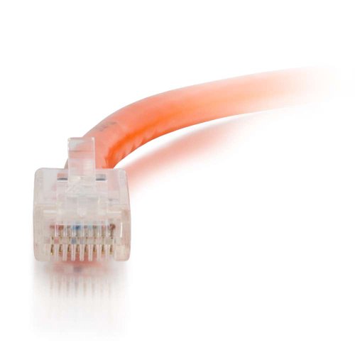Image of C2G 00571 Cat5e Cable - Non-Booted Unshielded Ethernet Network Patch Cable, Orange (7 Feet, 2.13 Meters)