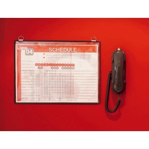 Preisvergleich Produktbild Tarifold Hängetafeln A3 quer schwarz 5 Stück