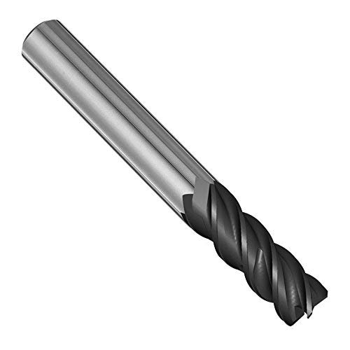 Image of SPEED TIGER Carbide Corner Radius End Mill - 4 Flute - IPVR1T1 /2 0.09 inch 4 (1 Piece, R0.09, 1 /2 inch) - Unequal Flute Spacing & Helix Design - for Titanium - Mill Bits Sets for DIYers & Professionals