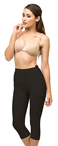 Isavela Womens Low Waist Abdominal Below Knee Compression Girdle W/Zipper On Both Sides (GR13)