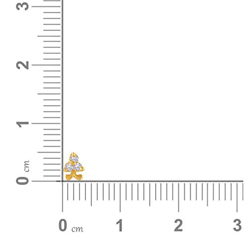 Malabar Gold & Diamonds Yellow Gold Nose Pin for Women 22 k | 22k BIS Hallmark (916) Nose Stud for Women and Girls with Piercing - Image 5