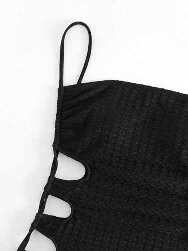 SISKIN Bathing Suit for Women, One Piece Square Neck Cut Out Textured Sexy Tummy Control Backless Monokini Swimsuits4