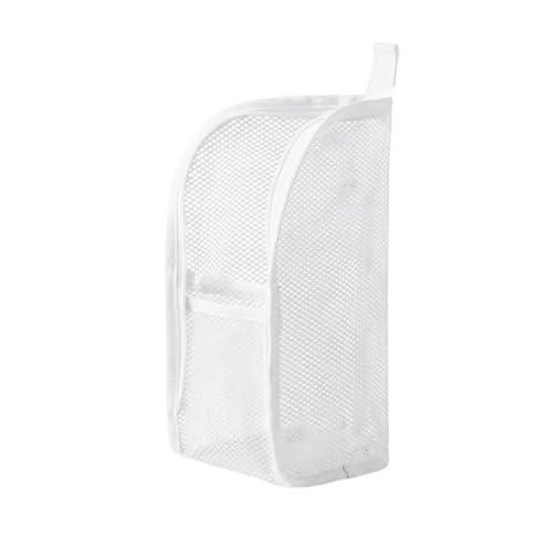 Upgrade Standing Toiletry Bag,Portable Lightweight Travel Toiletry Bag Capacity Mesh Travel Storage Bag,Foldable Hanging For Toothbrush Toothpaste Make Up Bag Cosmetic (Blanco)