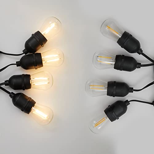 4lite Festoon Outdoor String Lighting (Black) 10m Globe String Lights with 10x Bulb Holders with IP44 Rating, Bulbs Included - Image 3