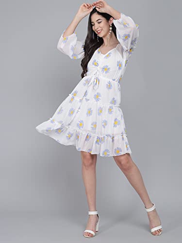 Image of FUNDAY FASHION Women's Fit And Flare Knee Length Dress