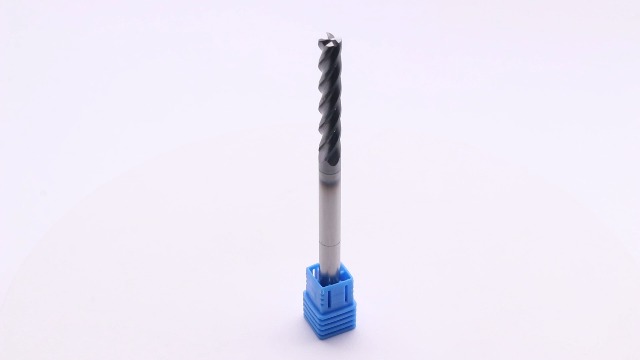 Image of 1 /4 inch 4 Flute Solid Carbide Long Square End Mill, 4 inch OAL, AlTiN Coated | 35 Helix, 1 /4 inch Cutting Dia, 1 /4 inch Shank Dia, 1-1 /2 inch LOC, for Milling Alloy Steel, Carbon Steel, Cast Iron, Copper