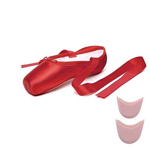 MSMAX Ballet Shoes for Women Ballerina Pointe Flats for Girls
