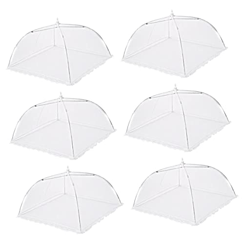 GLEAVI 6Piezas Cubierta de Plegable Encaje de Comida para Protección Barbacoas Picnics y Fiestas Resistente
