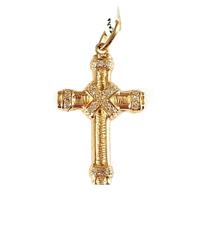 Pendentif croix en or et zircons 30 x 19 cm à offrir pour une occasion spéciale