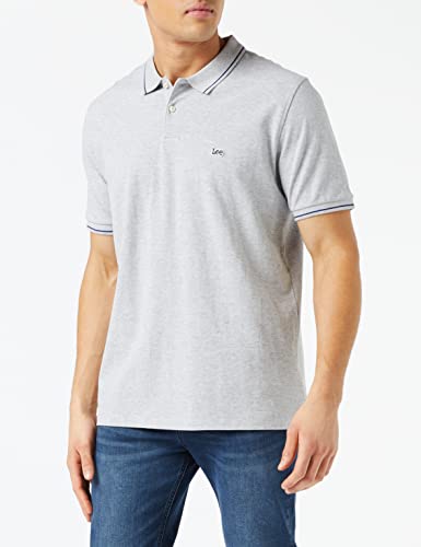 Lee - Poloshirt Herren - Regular Fit - Pique Polo - Sharp Grey Mele – Ansicht 3