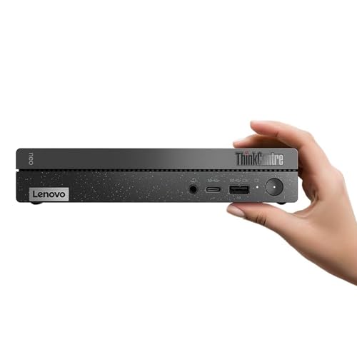 Image of Lenovo ThinkCentre Business Mini PC Desktop Computer - 16GB RAM - 1TB Storage(512GB SSD+512GB External HDD) - Intel 6-Cores Upto 4.40GHz | Wired Keyboard & Mouse, 2 Display Ports, Office Space Saver
