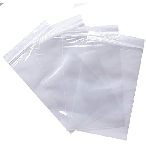 2 Mil 3.2x5.2 Small Size Plastic Storage Clear Poly Bags (3x5), Durable clear resealable bags by VADUGAVARA (1000) Cover