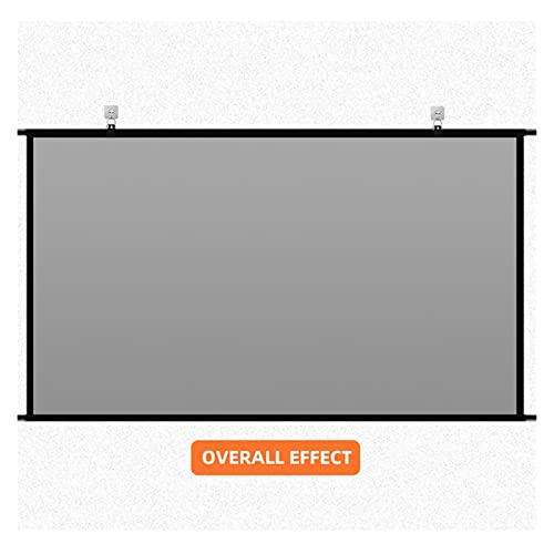 Pantalla de proyector gris de 60 pulgadas lavable para colgar en pared 6